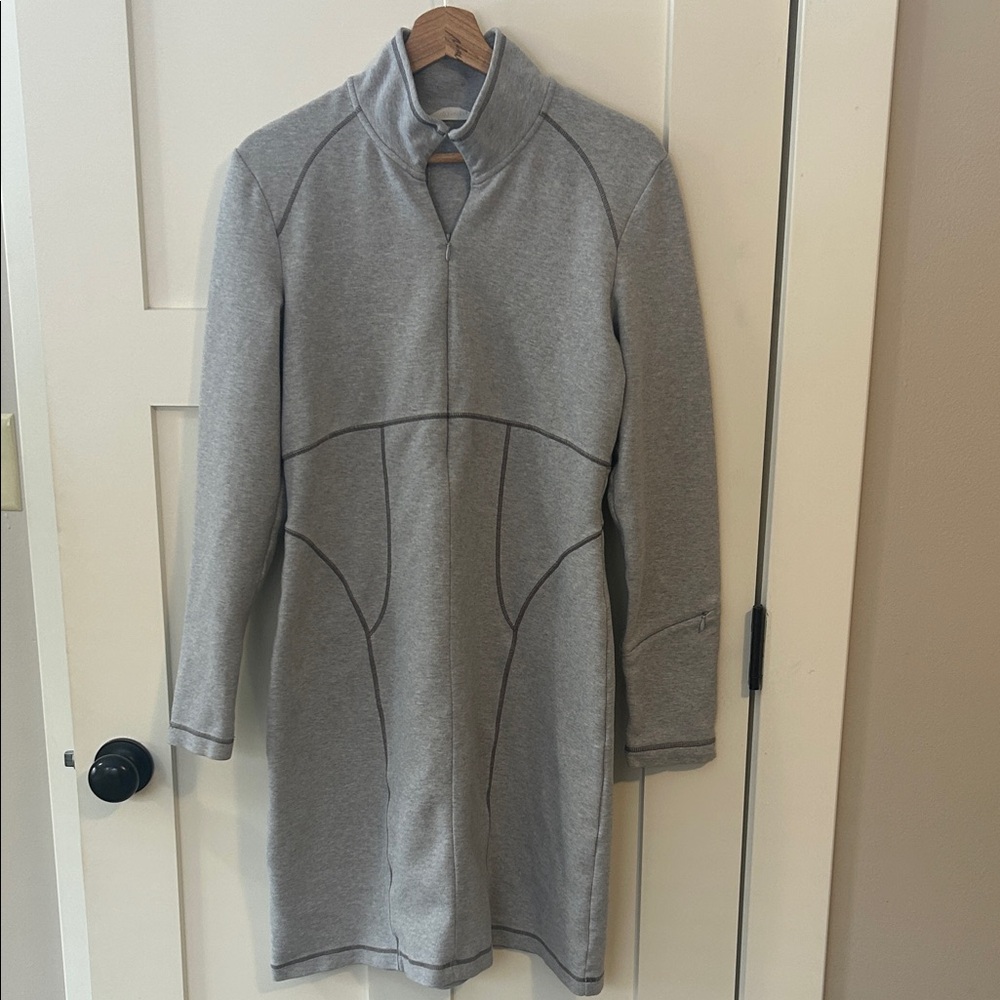Athleta Gray Long Sleeve Dress